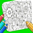 Juego de colorear flores para adultos