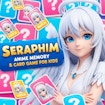 Juego de memoria y cartas Seraphim Anime para niños